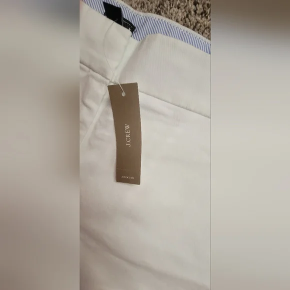 NWT J. Crew Size 14 White Shorts Classic Cotton Summer - Picture 2 of 7